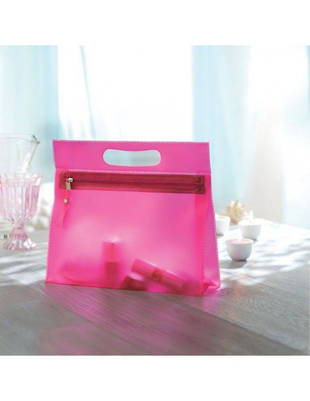 BEAUTY IN PVC CON ZIP E MANIGLIA