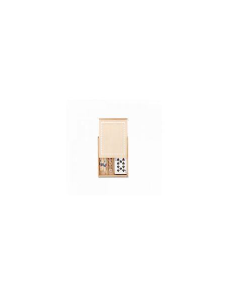 SET DI GIOCHI 4 IN 1 IN SCATOLA DI LEGNO
