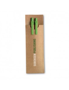 SET MATITA&PENNA IN CARTONE RECICLATO