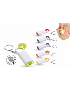 PORTACHIAVI GETTONE CON LED IN PLASTICA