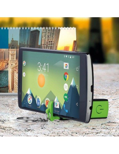 PORTACHIAVI MULTIFUNZIONE CON LUCE E SUPPORTO ESTRAIBILE PER CELLULARE