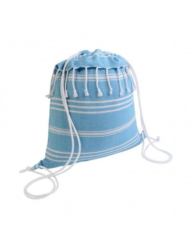 ZAINETTO IN FOUTA CON FRANGE E CHIUSURA A STRAPPO