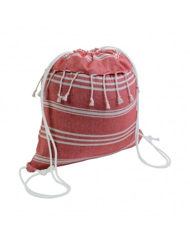 ZAINETTO IN FOUTA CON FRANGE E CHIUSURA A STRAPPO