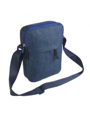 BORSELLO EFFETTO JEANS 2 TASCHE E TRACOLLA REGOLABILE