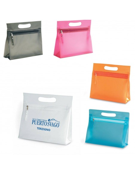 BEAUTY IN PVC CON ZIP E MANIGLIA