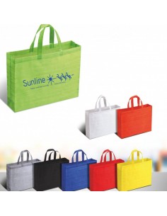 SHOPPER IN TNT STRIPE CON SOFFIETTO