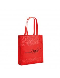 SHOPPER IN TNT CON SOFFIETTO EFFETTO ROSA