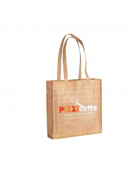 SHOPPER IN TNT CON SOFFIETTO EFFETTO JUTA