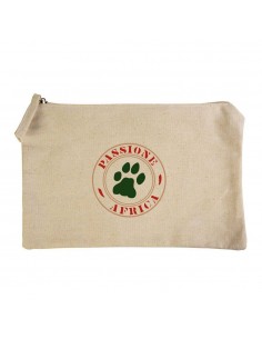 BEAUTY CASE CON CHIUSURA ZIP IN COTONE