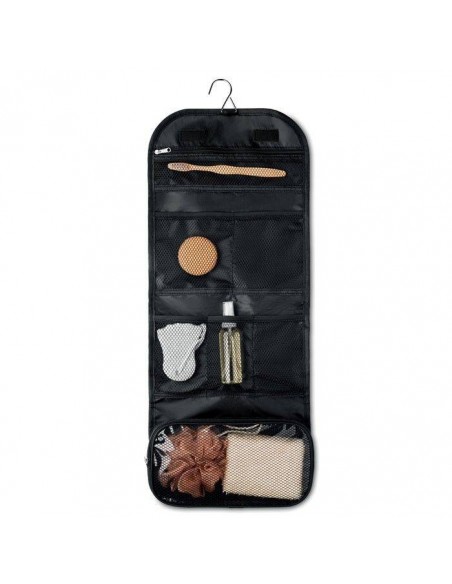 PORTACCESSORI DA VIAGGIO CON COMPARTI INTERNI IN RETE