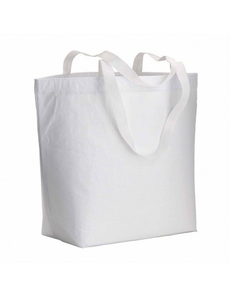 SHOPPER IN RPET CON MANICI LUNGHI E SOFFIETTO ALLA BASE