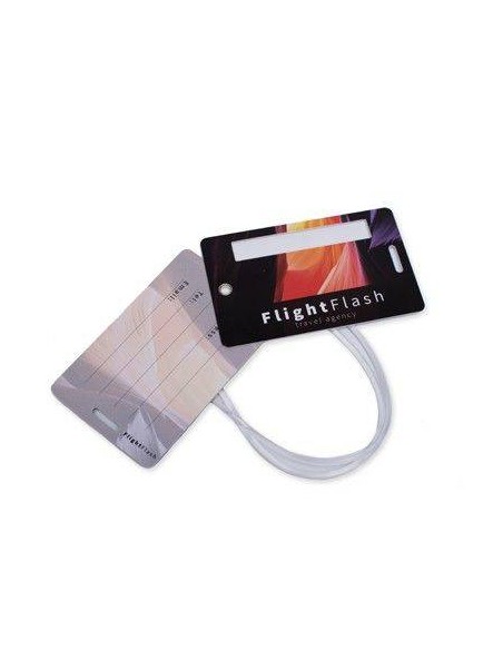 ETICHETTA BAGAGLIO PRIVACY COMPOSTA DA 2 CARD IN PVC RIGIDO