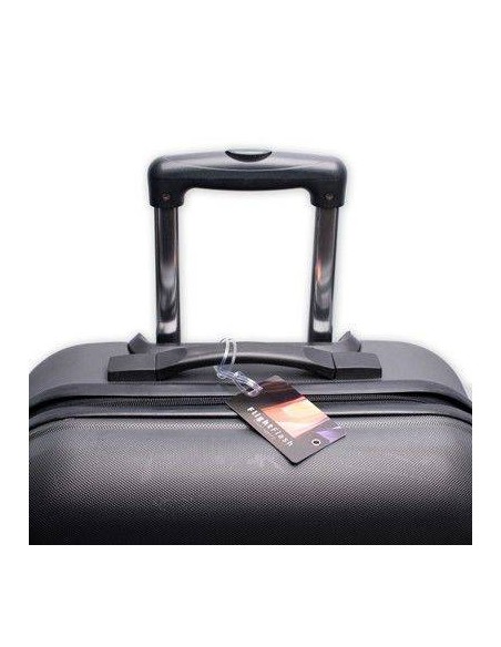 ETICHETTA BAGAGLIO PRIVACY COMPOSTA DA 2 CARD IN PVC RIGIDO