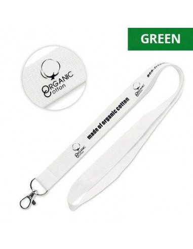 LANYARD IN COTONE ORGANICO CON GANCIO IN METALLO CM45X2