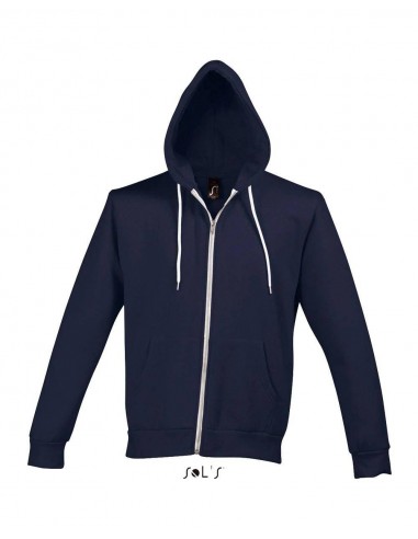 FELPA UNISEX CON CAPPUCCIO E PARTICOLARI IN CONTRASTO