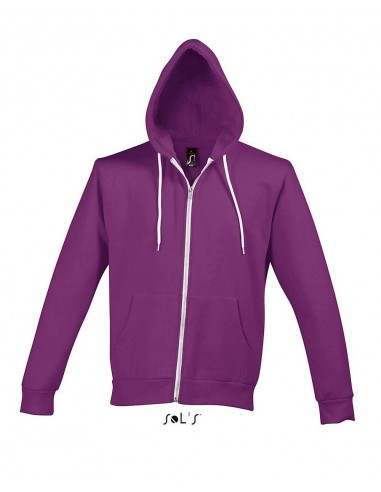 FELPA UNISEX CON CAPPUCCIO E PARTICOLARI IN CONTRASTO