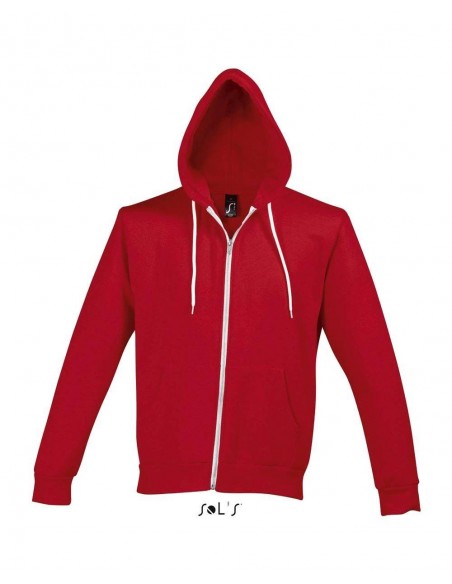 FELPA UNISEX CON CAPPUCCIO E PARTICOLARI IN CONTRASTO