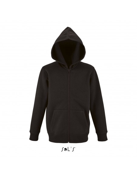 FELPA KIDS CON CAPPUCCIO E ZIP