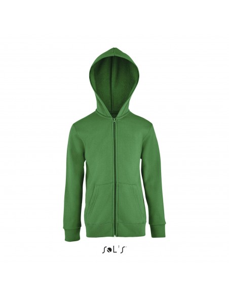 FELPA KIDS CON CAPPUCCIO E ZIP