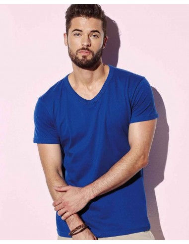 T-SHIRT UOMO CON SCOLLO A V 160 GR