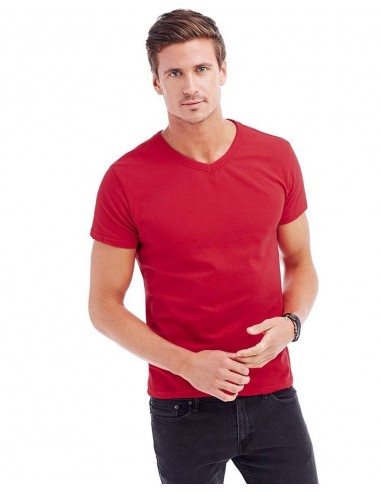 T-SHIRT UOMO CON SCOLLO A V 160 GR