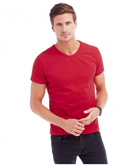 T-SHIRT UOMO CON SCOLLO A V 160 GR