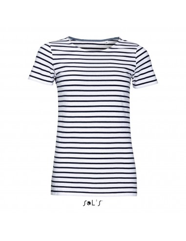 T-SHIRT DONNA RIGATA GIROCOLLO