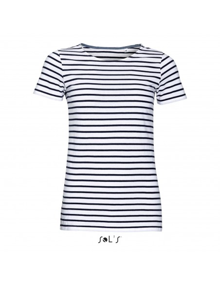T-SHIRT DONNA RIGATA GIROCOLLO