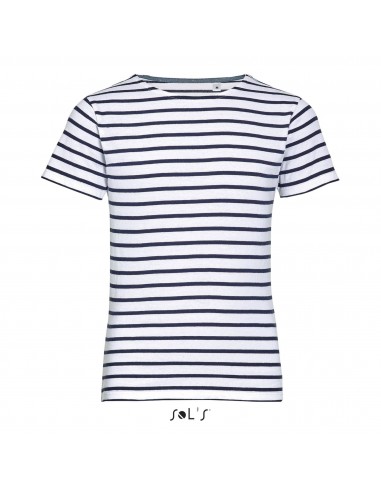 T-SHIRT KIDS GIROCOLLO RIGATA