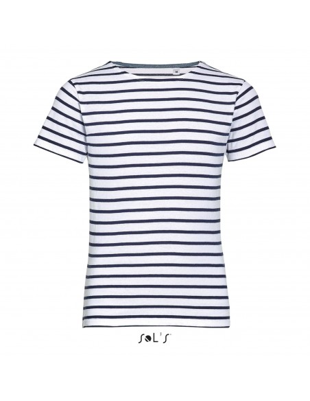 T-SHIRT KIDS GIROCOLLO RIGATA