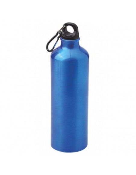BORRACCIA IN ALLUMINIO CON MOSCHETTONE 750 ML INCISIONE LASER
