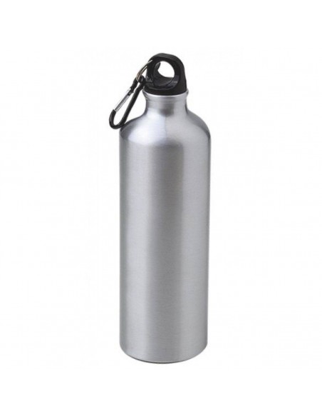 BORRACCIA IN ALLUMINIO CON MOSCHETTONE 750 ML INCISIONE LASER