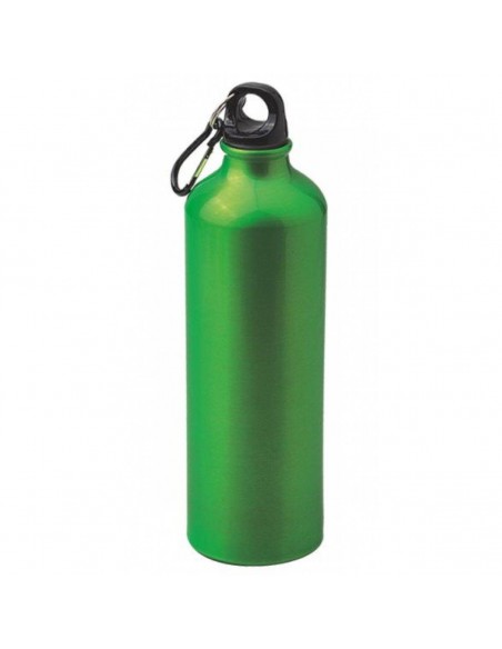 BORRACCIA IN ALLUMINIO CON MOSCHETTONE 750 ML INCISIONE LASER