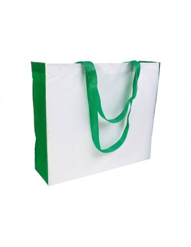 SHOPPER CON MANICI E SOFFIETTO COLORATO