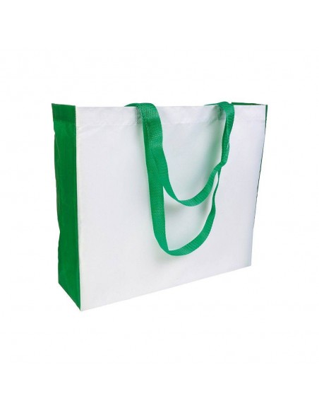 SHOPPER CON MANICI E SOFFIETTO COLORATO