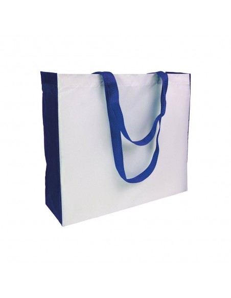 SHOPPER CON MANICI E SOFFIETTO COLORATO