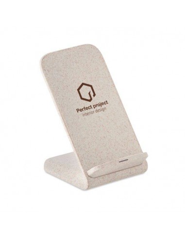 CARICATORE WIRELESS IN PAGLIA E ABS