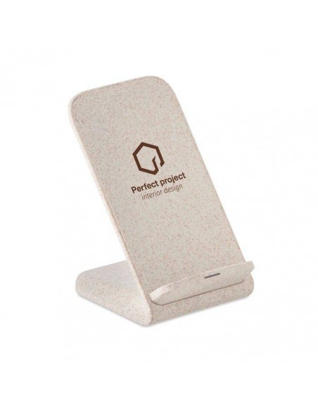 CARICATORE WIRELESS IN PAGLIA E ABS