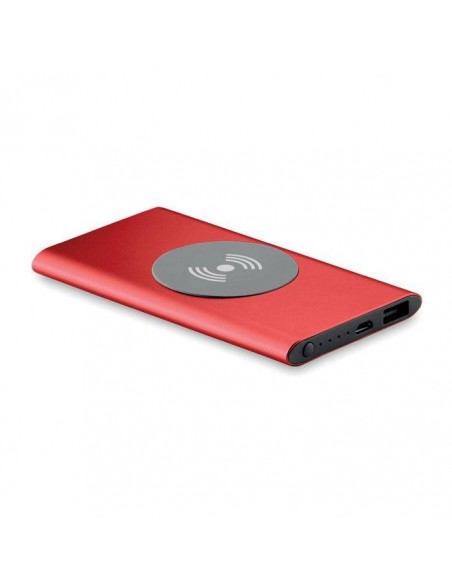POWER BANK WIRELESS DA 4000 mAh in alluminio