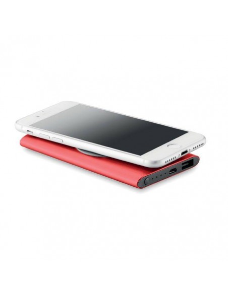 POWER BANK WIRELESS DA 4000 mAh in alluminio